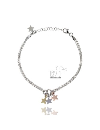 Rolo bracelet with stars in...