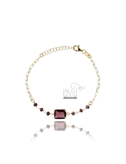 Bracelet with purple stones...