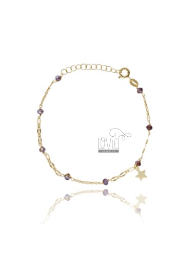 Bracelet with purple stones...
