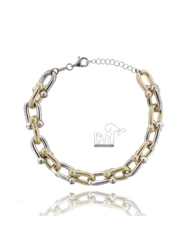 Oval chain bracelet 9 mm in...