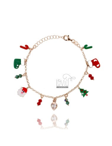 Christmas bracelet in rose...