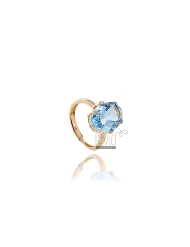 Ring with light blue...