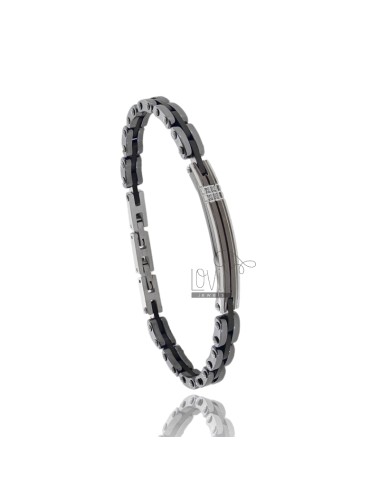 Bracelet with steel and...