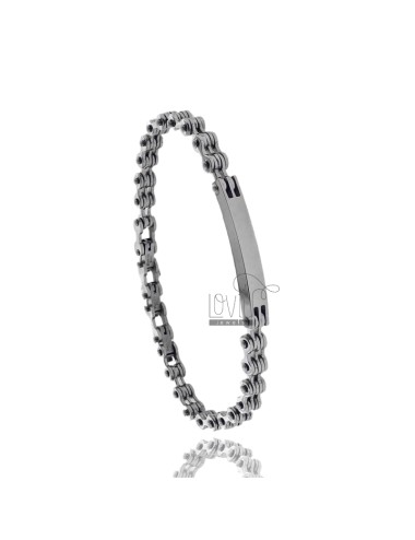 Bracelet with steel plate...