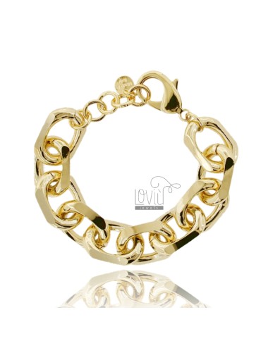 Golden aluminum bracelet cm 18