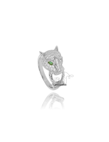 Panther ring with zirconia...