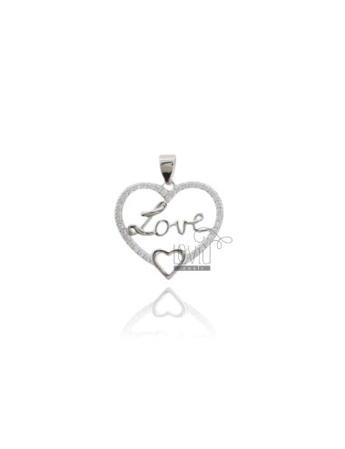 Love heart pendant mm 21x23...