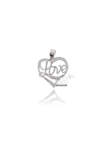 Love heart pendant mm 20x20...