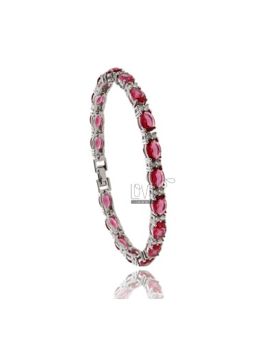 Bracelet with red and white...