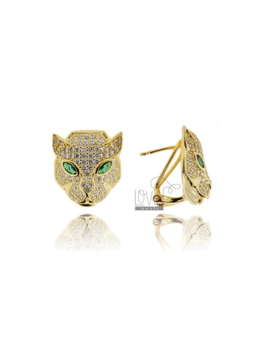 Panther earrings mm 17x16...