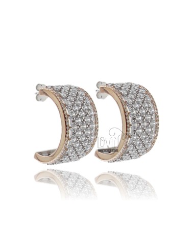 Semi-circle earrings 13 mm...