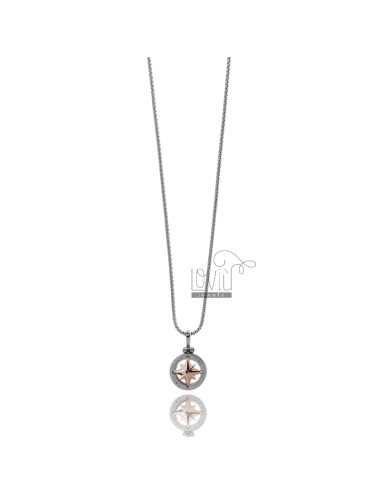 Anchor pendant with strass...