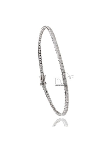 Carre tennis bracelet with...