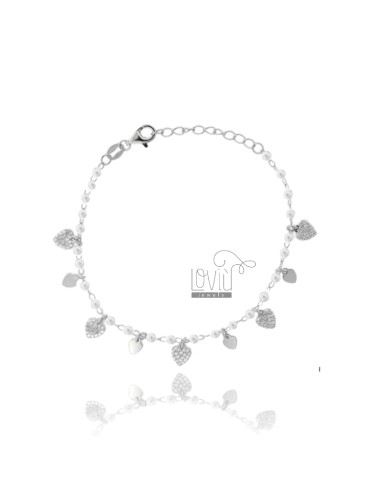 Bracelet with hearts in...
