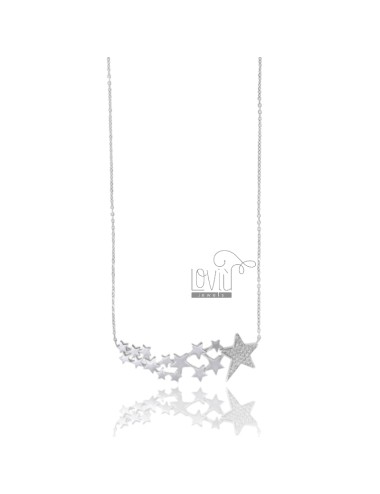 Cable necklace with stars...