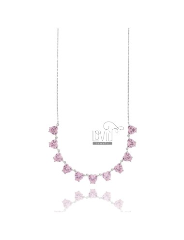 Necklace with hearts in...